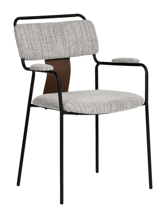 Couva Dining Chair Gray Tweed