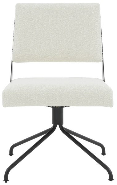 Emmeline Boucle Swivel Office Chair