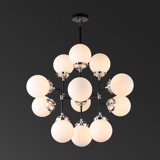 Cullen White Glass Chandelier