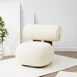 Kamaria Faux Shearling Modern Accent Chair