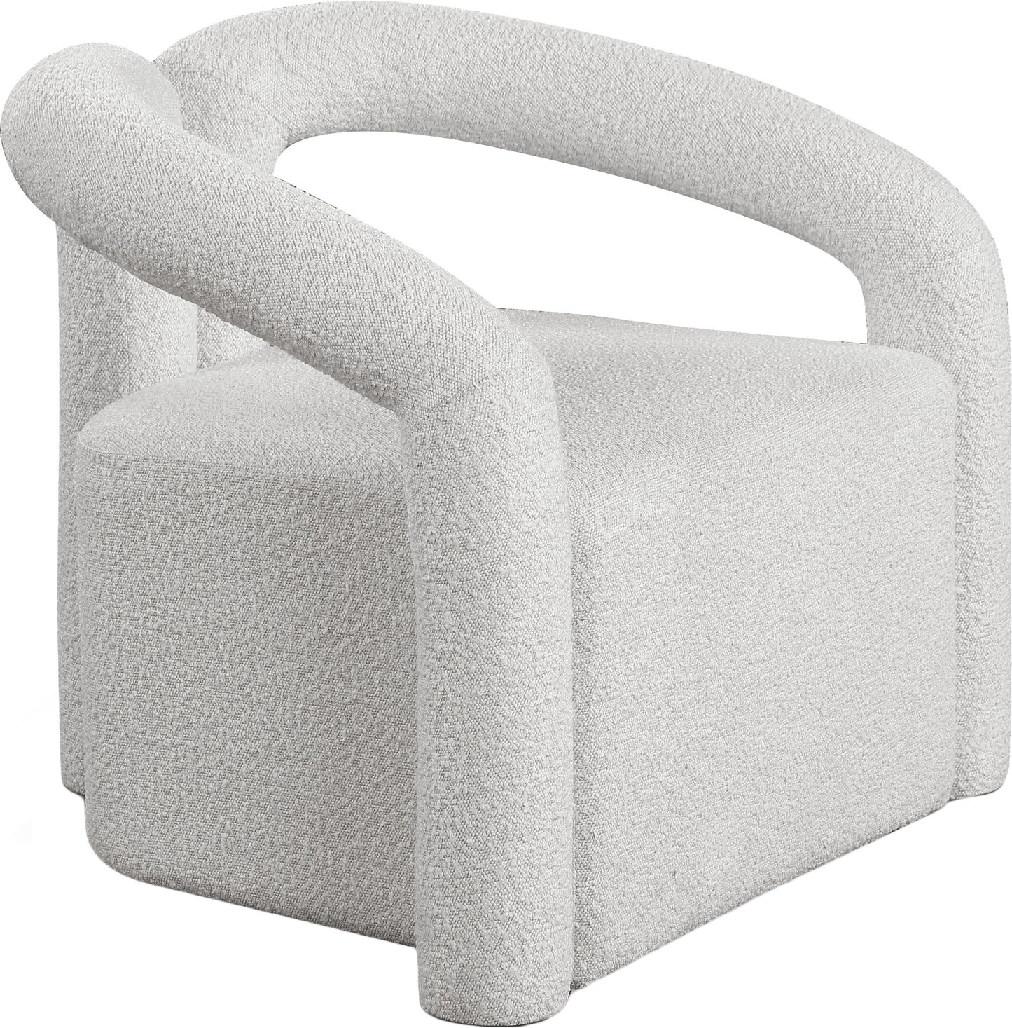 Otto Boucle Fabric Accent Chair