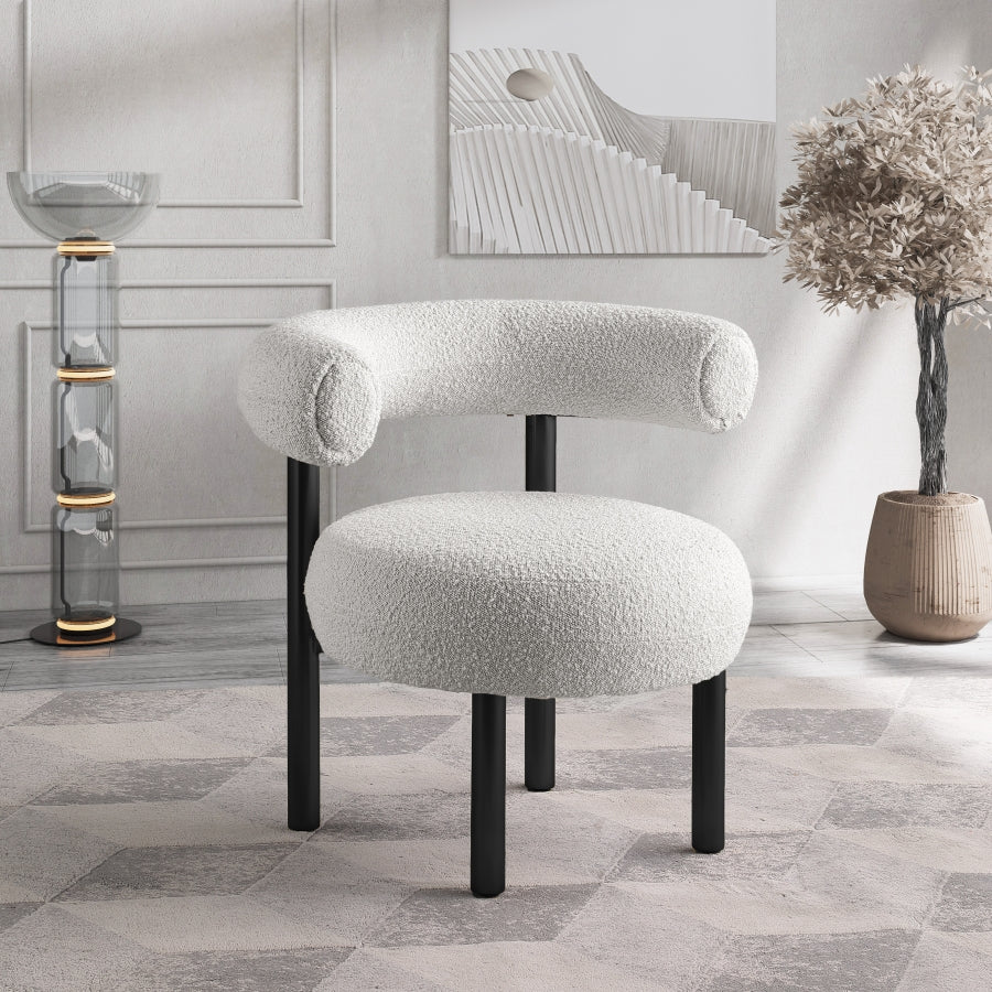 Bordeaux Boucle Fabric Accent Chair