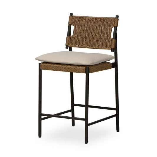 Miller Outdoor Woven Bar + Counter Stool