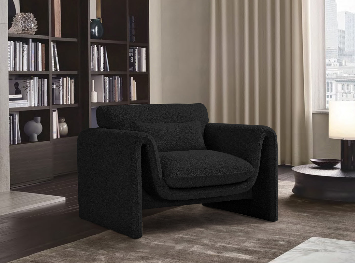 Stylus Boucle Fabric Chair