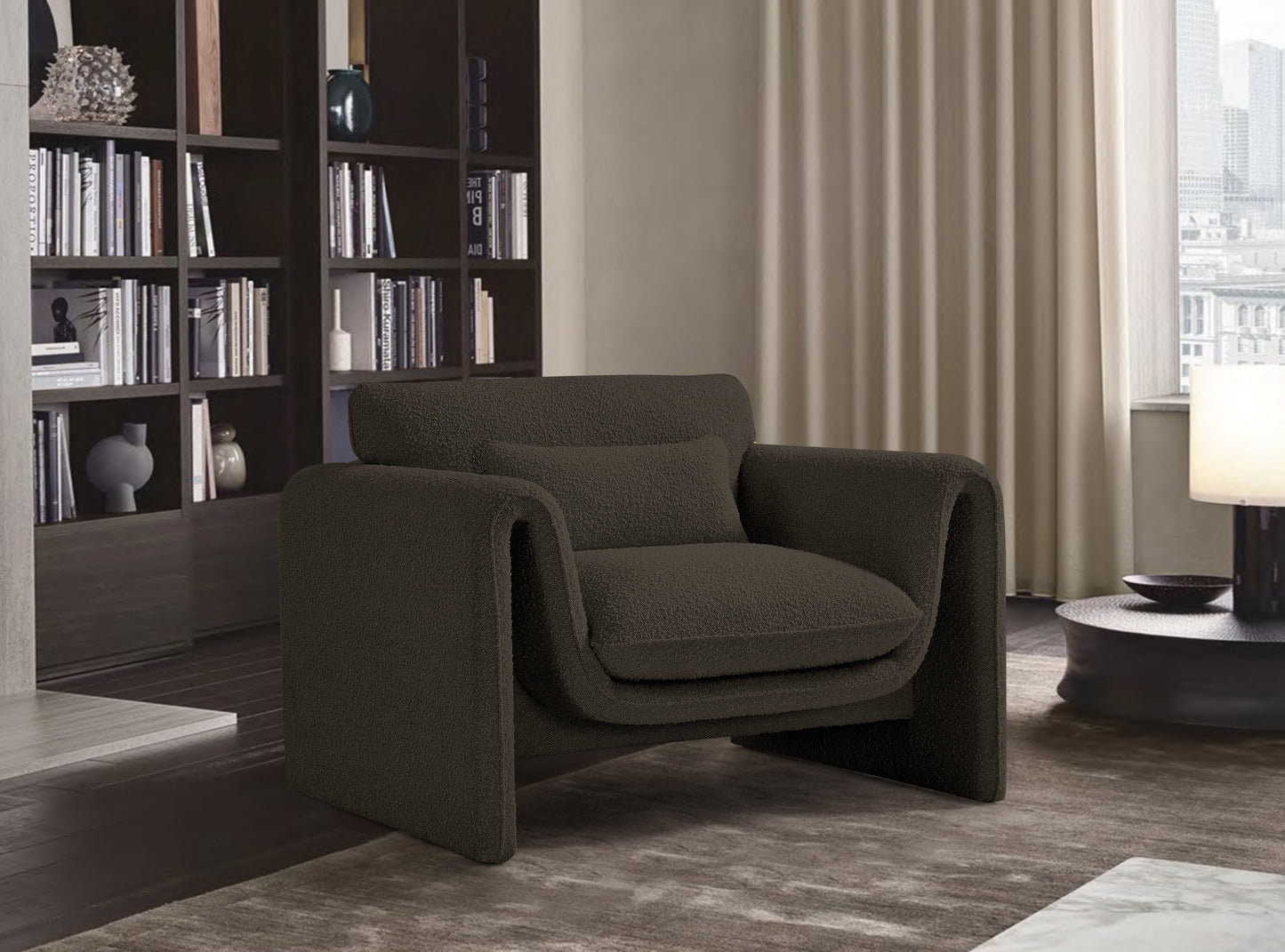 Stylus Boucle Fabric Chair