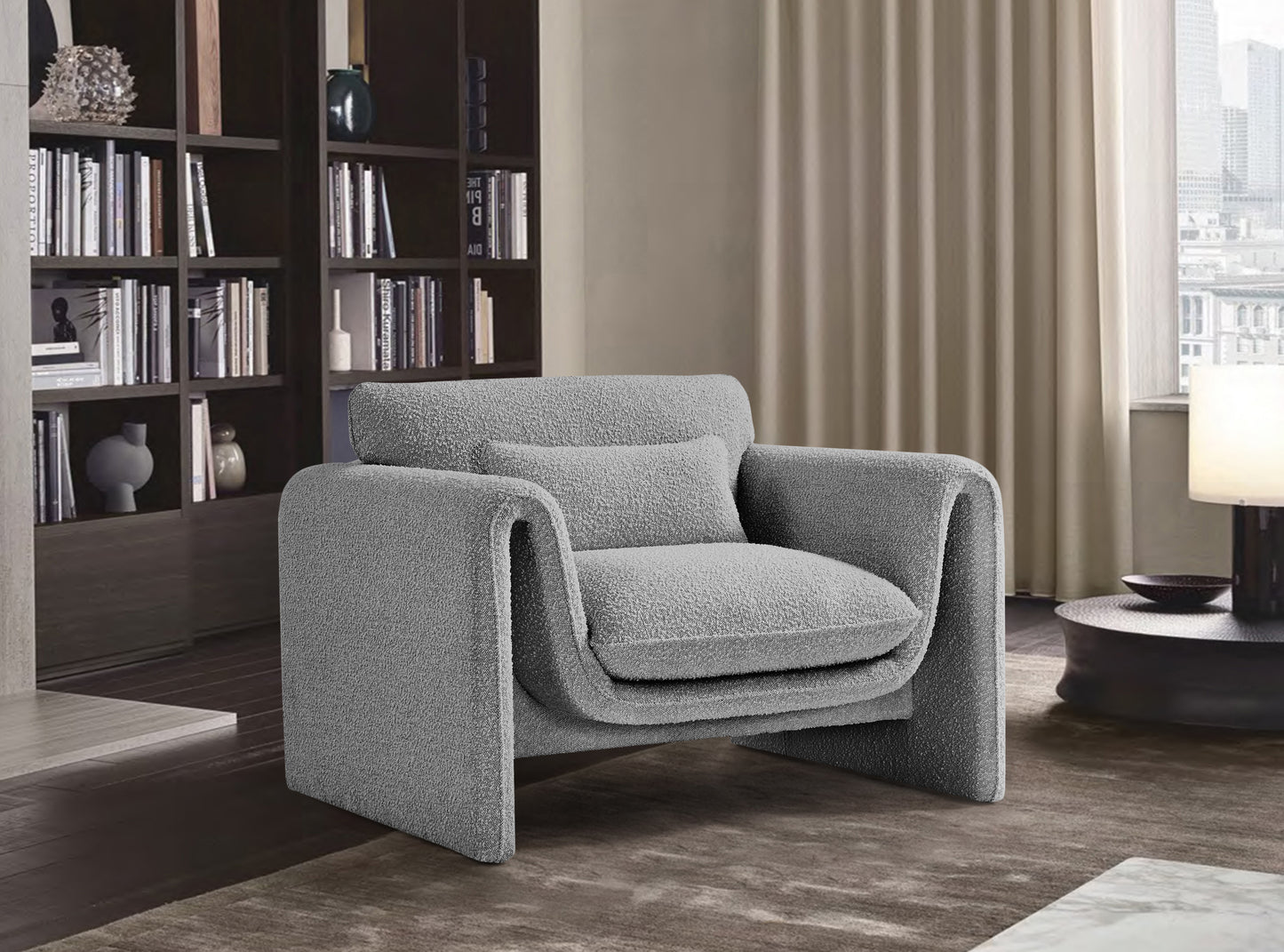 Stylus Boucle Fabric Chair