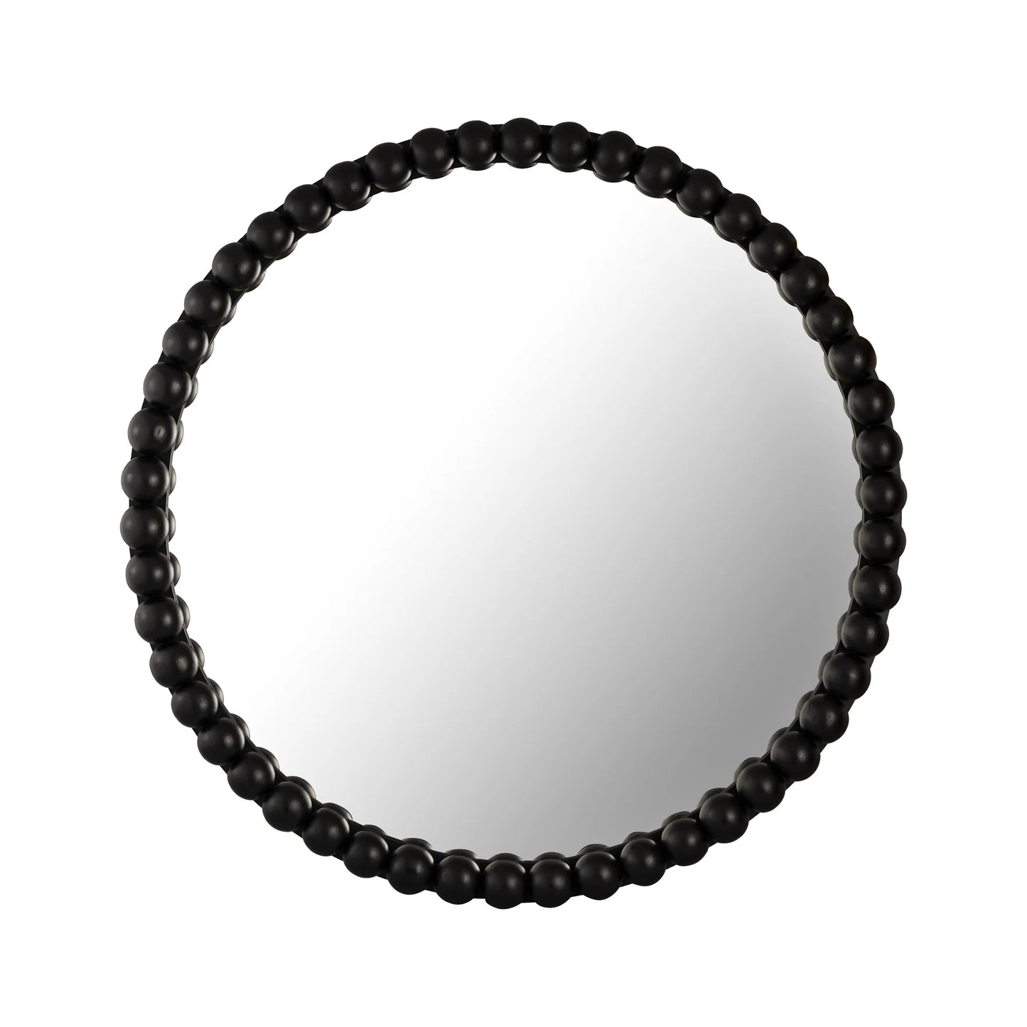 Baria Wooden Round Wall Mirror