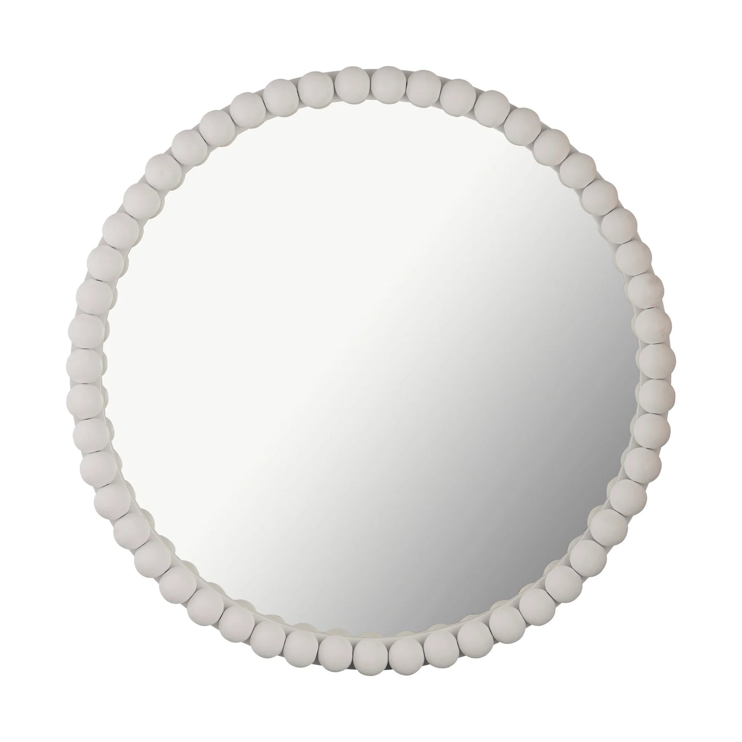 Baria Wooden Round Wall Mirror
