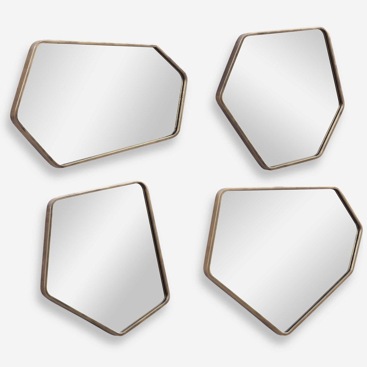 LINNEAH MIRRORS, GOLD, S/4
