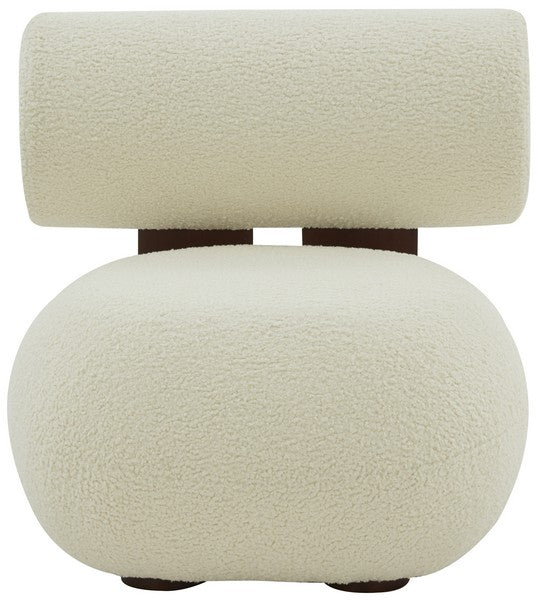 Kamaria Faux Shearling Modern Accent Chair