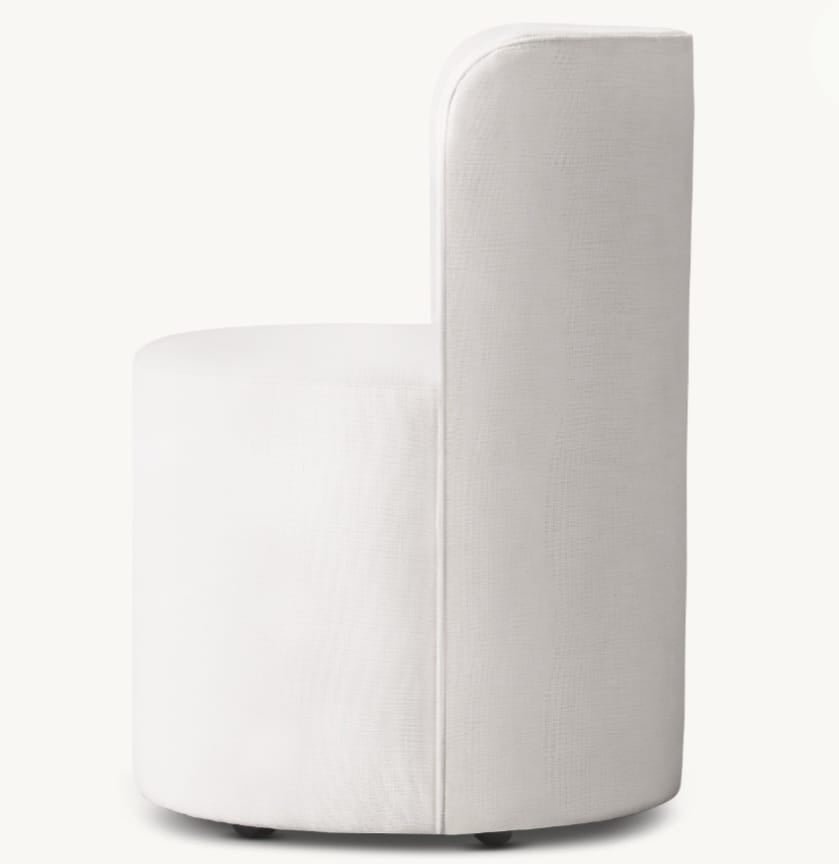 REYNAUX CURVE FABRIC DINING CHAIR
