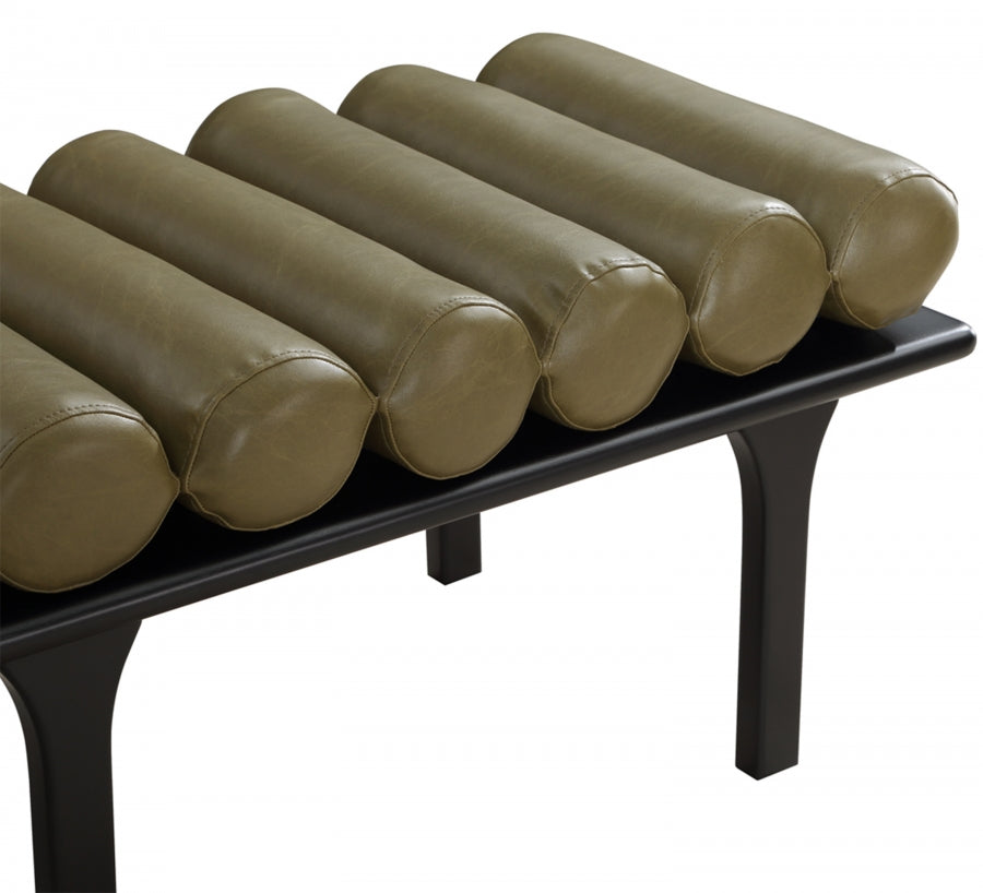 Landon Vegan Leather Upholstered Bench