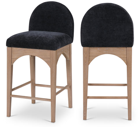 Waldorf Chenille Fabric Counter Stools