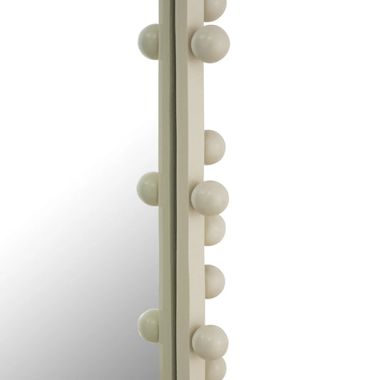 Bubbles Ivory Oval Wall Mirror