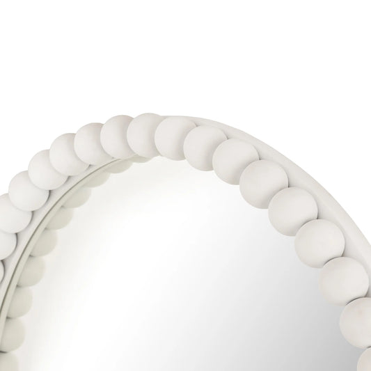 Baria Wooden Round Wall Mirror