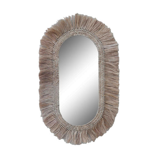 TIMOR OVAL MIRROR NATURAL