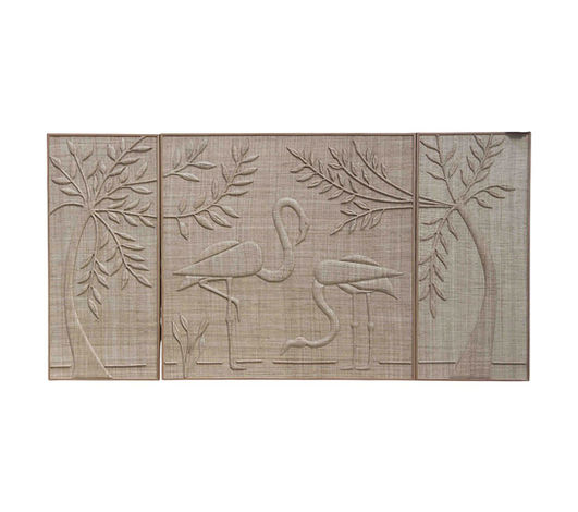 PALM LEFT WALL ART 22" X 50"