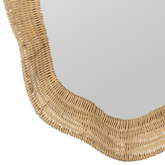 COOPER CLASSICS X ERIN GATES SCALLOPED LINDEN ROUND WALL MIRROR