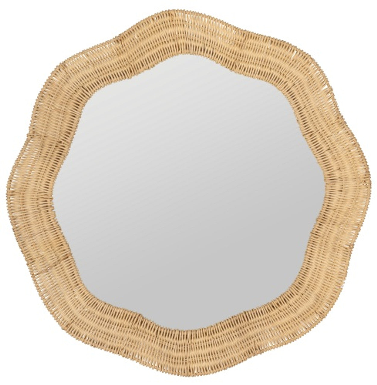 COOPER CLASSICS X ERIN GATES SCALLOPED LINDEN ROUND WALL MIRROR