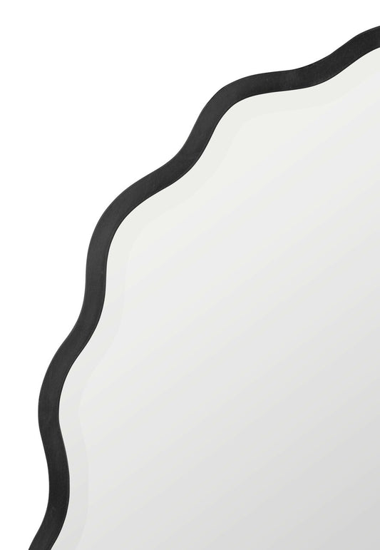 Espejo de pared Serafina Negro