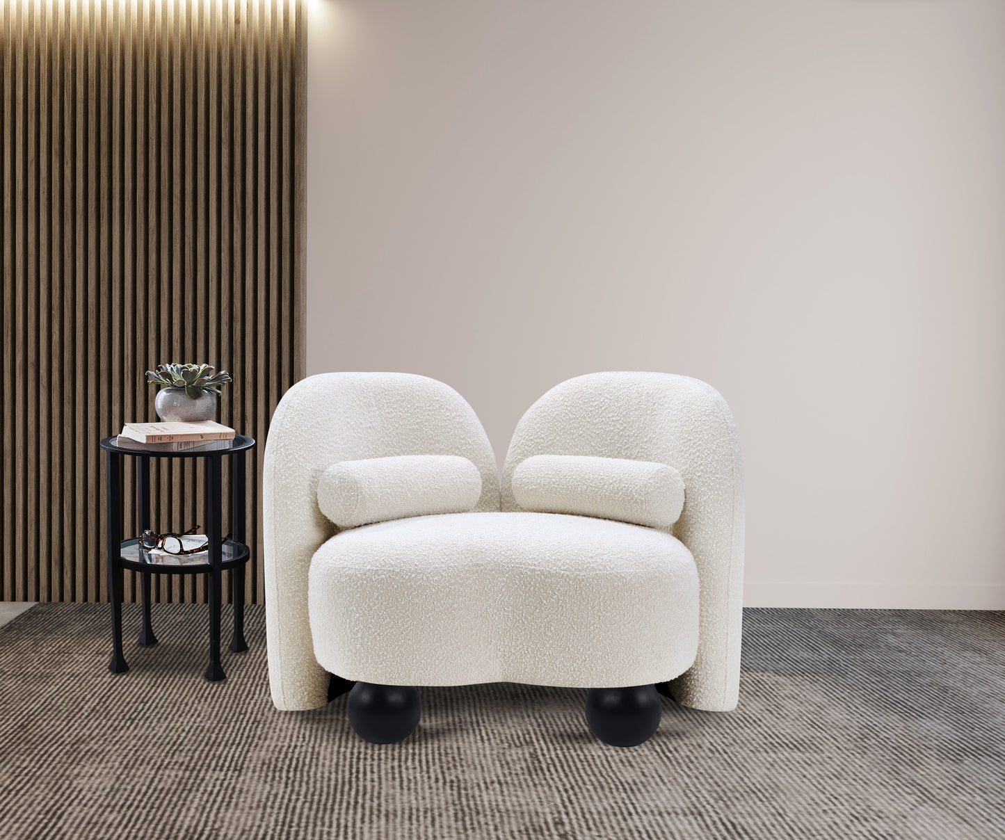Daphne Boucle Fabric Chair