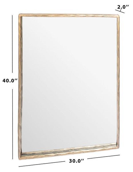 Trish Small Rectangle Metal Mirror