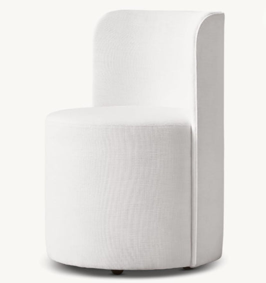 REYNAUX CURVE FABRIC DINING CHAIR