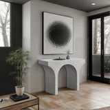 Pomezia Marble Finish Console Table