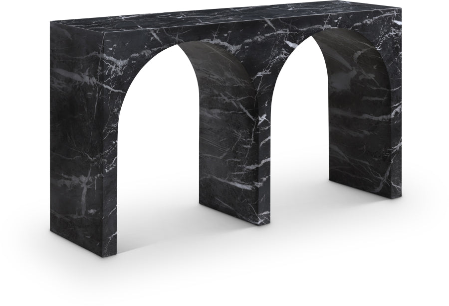 Faenza Marble Finish Console Table