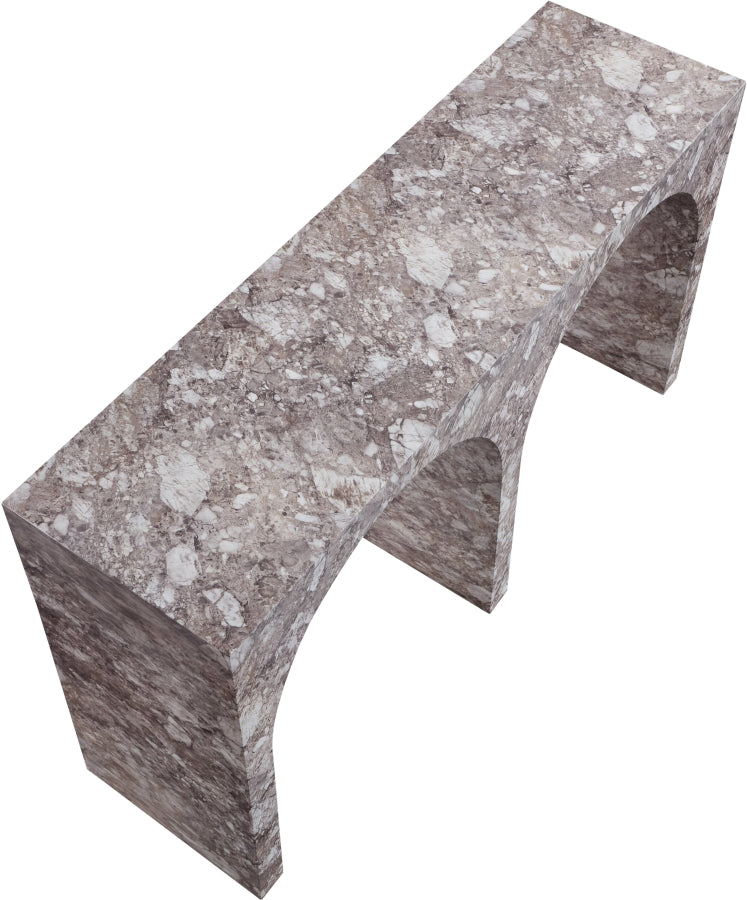 Faenza Marble Finish Console Table