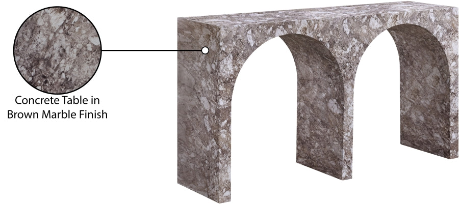 Faenza Marble Finish Console Table