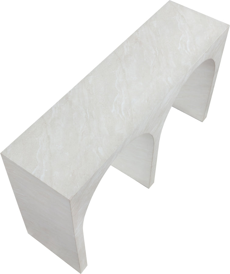 Faenza Marble Finish Console Table