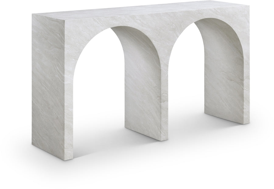 Faenza Marble Finish Console Table