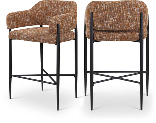 Dame Fabric Upholstered Counter Stool