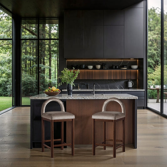 Conrad Velvet Upholstered Counter Stool