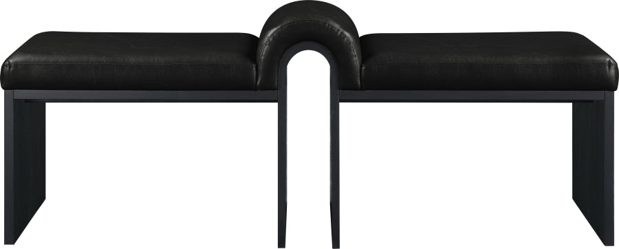 Delphine Vegan Leather Upholstered Bench