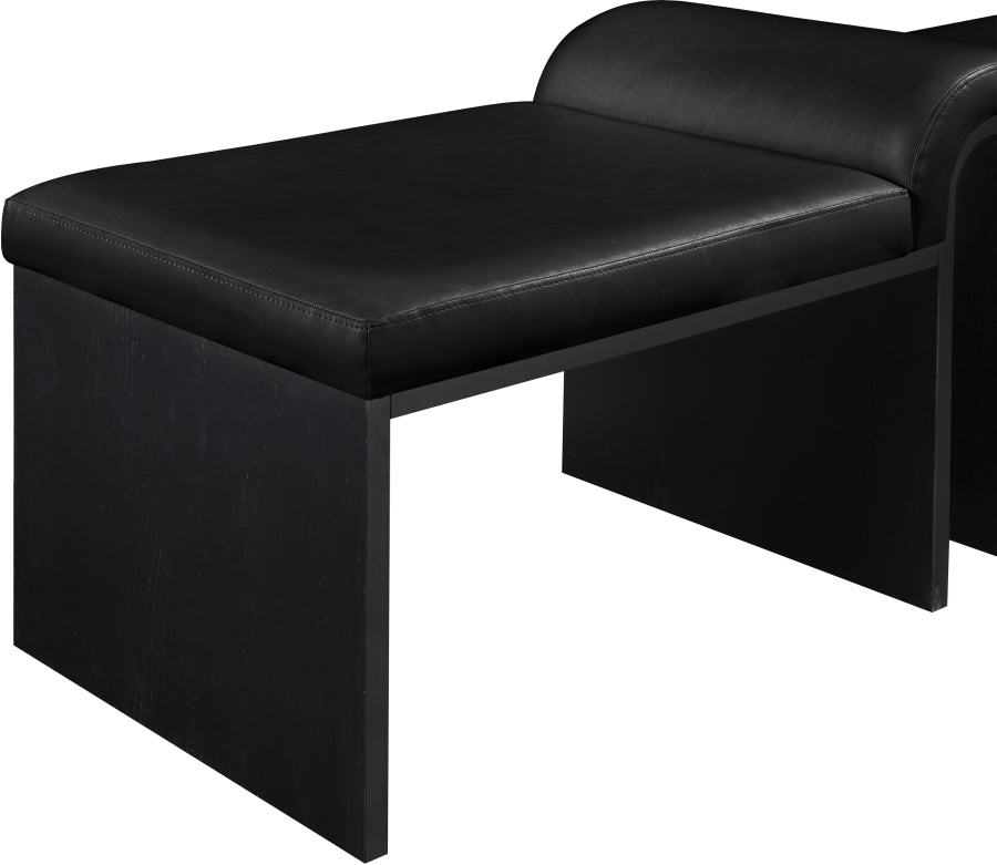Delphine Vegan Leather Upholstered Bench