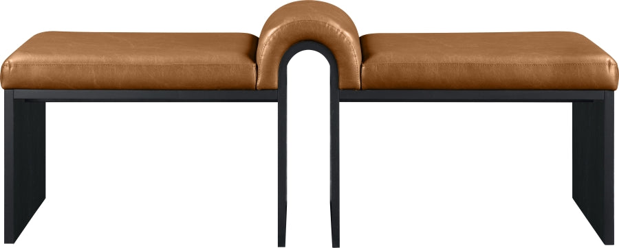 Delphine Vegan Leather Upholstered Bench