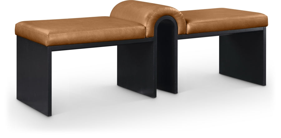 Delphine Vegan Leather Upholstered Bench