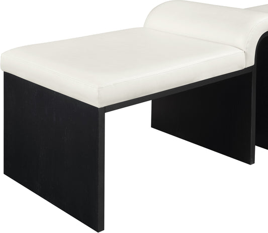 Delphine Vegan Leather Upholstered Bench