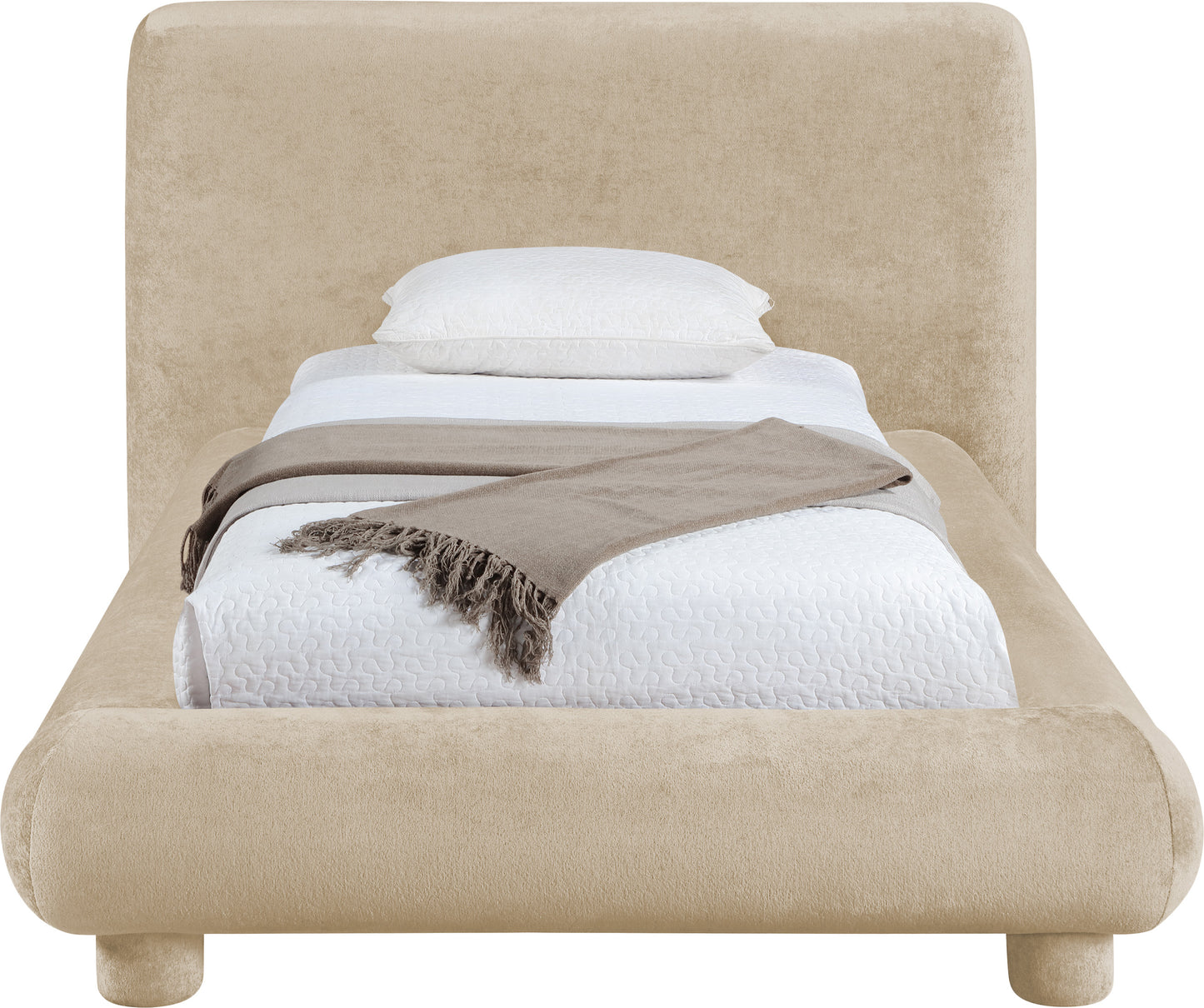 Modena Chenille Fabric Upholstered Bed