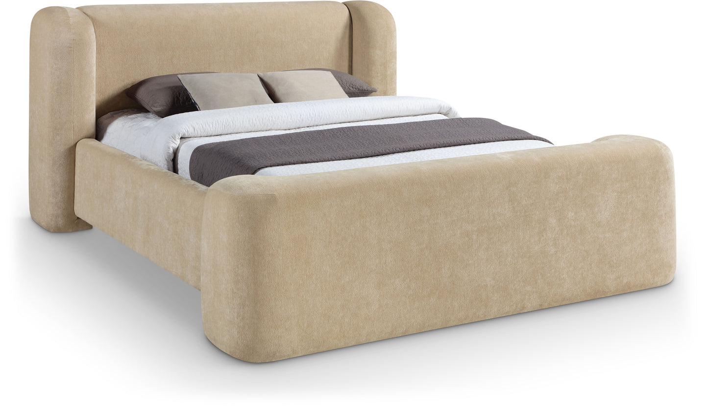 Modena Chenille Fabric Upholstered Bed