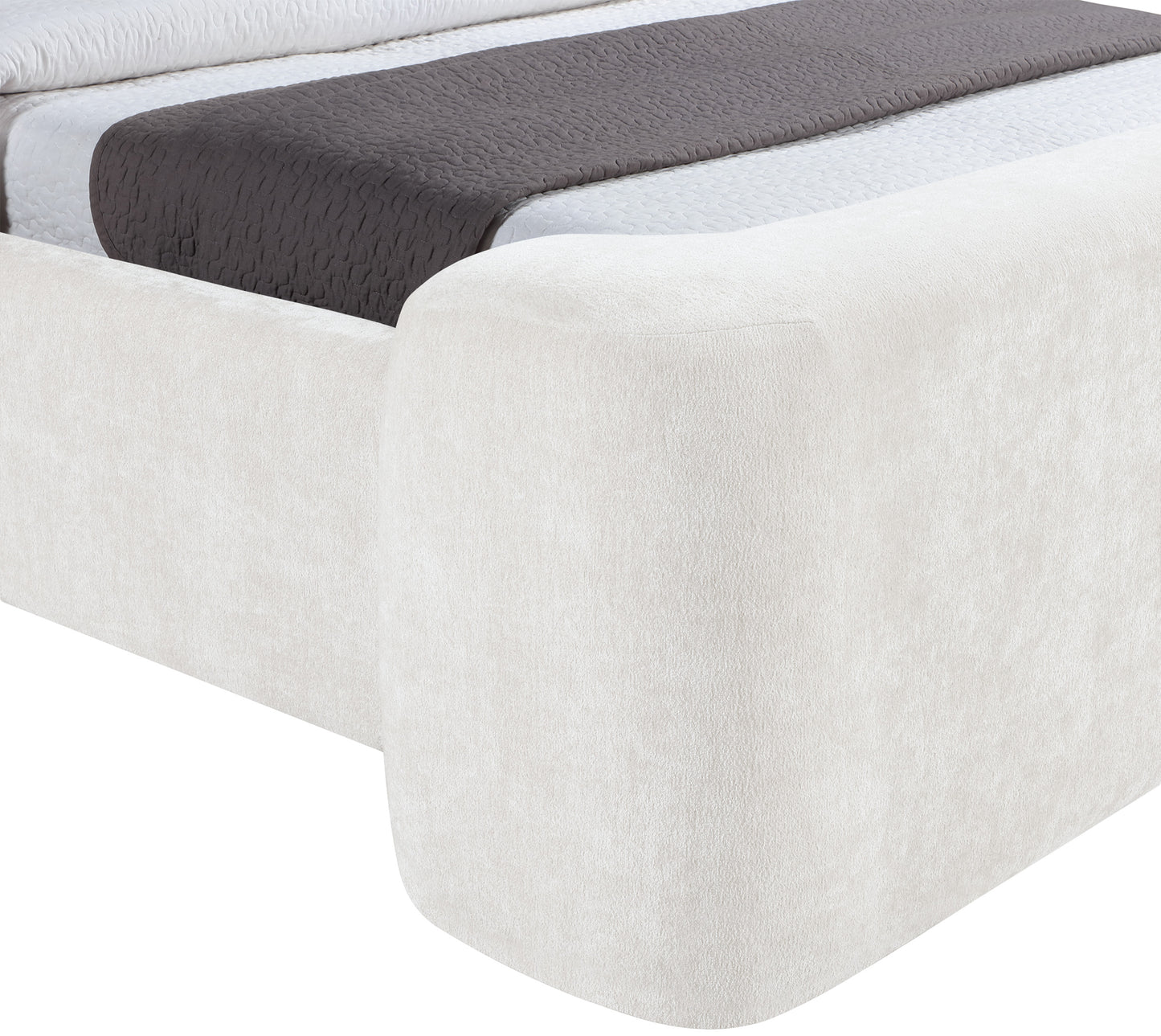 Modena Chenille Fabric Upholstered Bed