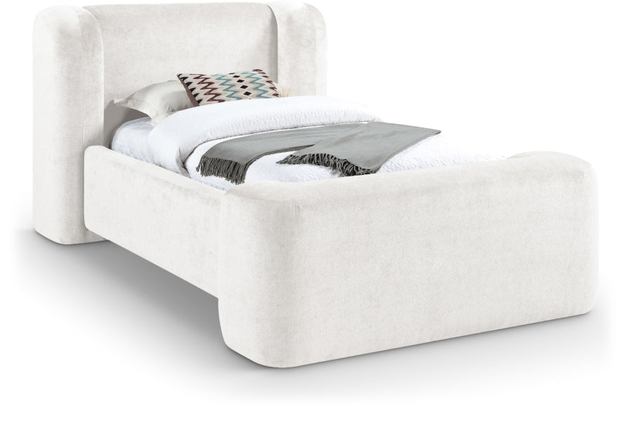 Modena Chenille Fabric Upholstered Bed