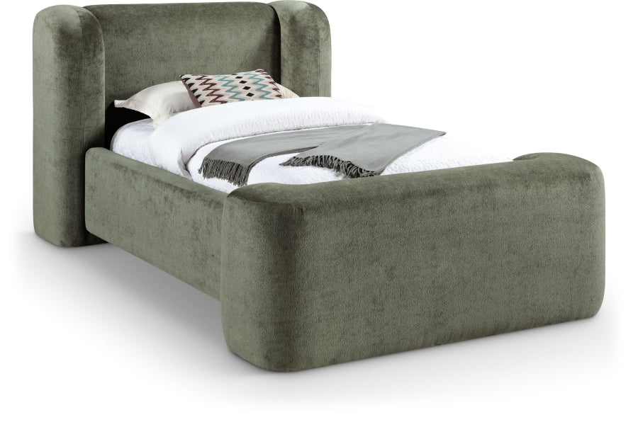 Modena Chenille Fabric Upholstered Bed