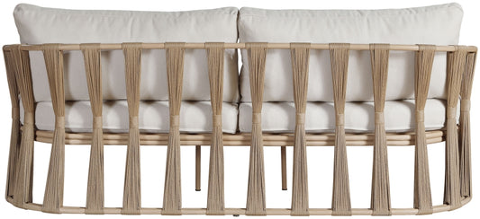 San Pietro 90.5" Resilient Waterproof Fabric Upholstered Outdoor Patio Sofa