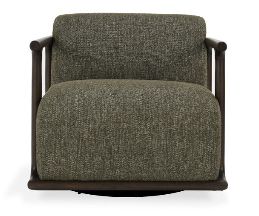 Lucia Swivel Accent Chair Kale Green