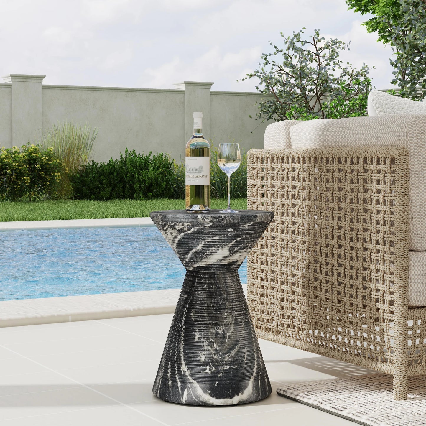 Fern Outdoor Round Accent Table
