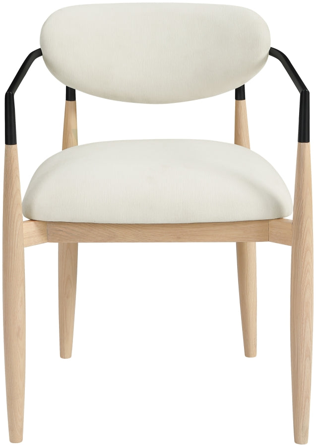 Riccio Performance Fabric Upholstered Dining Arm Chair