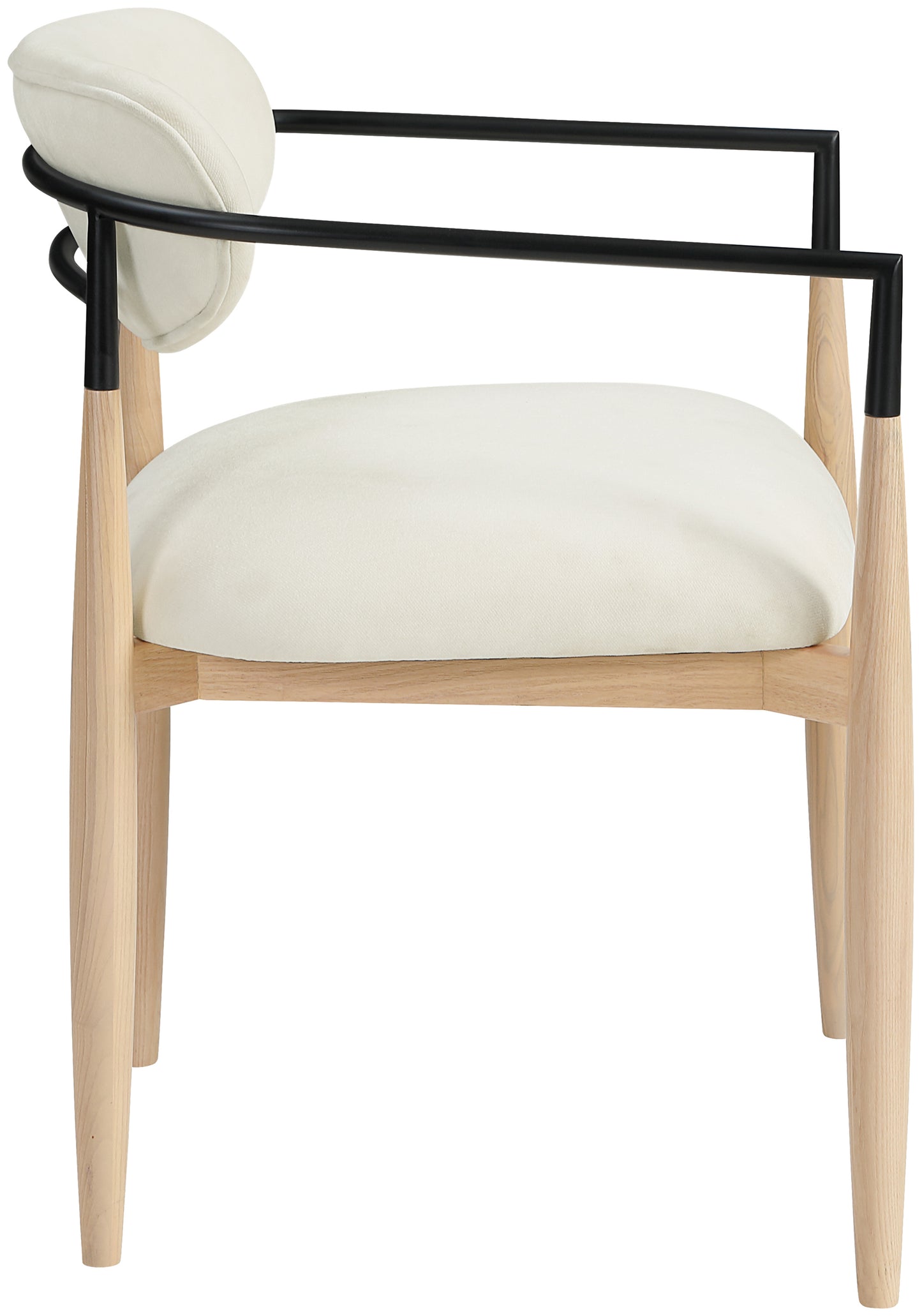 Riccio Performance Fabric Upholstered Dining Arm Chair